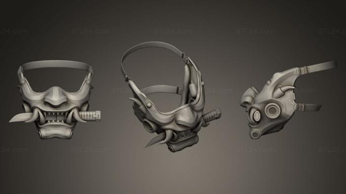Jewelry rings (Samurai mask VI, JVLRP_0032) 3D models for cnc